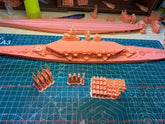 3d Print Kits 1/700 Uss Kearsarge Class Battleship(full Hull/waterline)